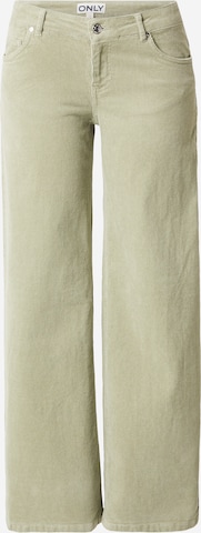 žalia ONLY Plačios klešnės Kelnės 'ONLMADISON-LISY': priekis