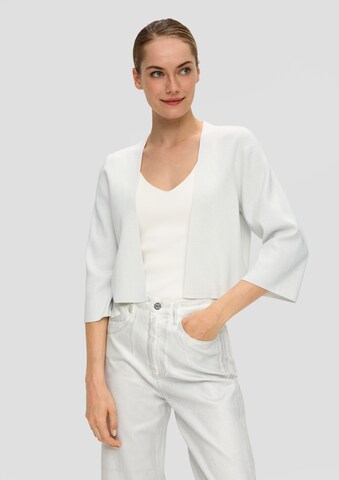 Cardigan s.Oliver BLACK LABEL en blanc : devant