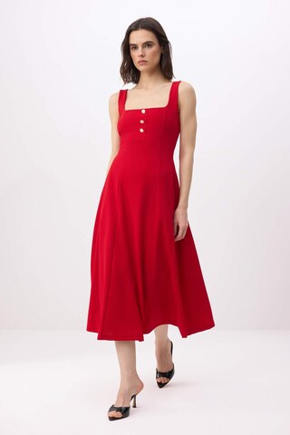 Trendyol - Vestido de gala en rojo: frente