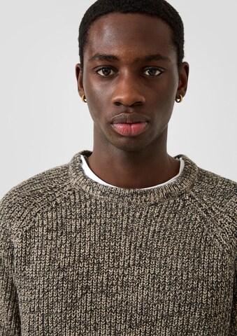 Pull-over QS en marron : devant