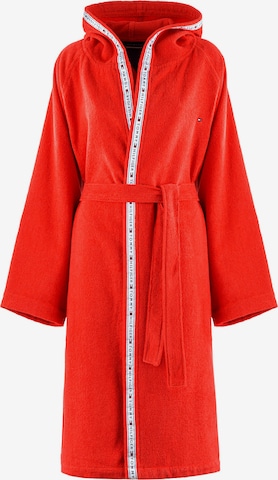 TOMMY HILFIGER Long Bathrobe 'TIMELESS' in Red: front