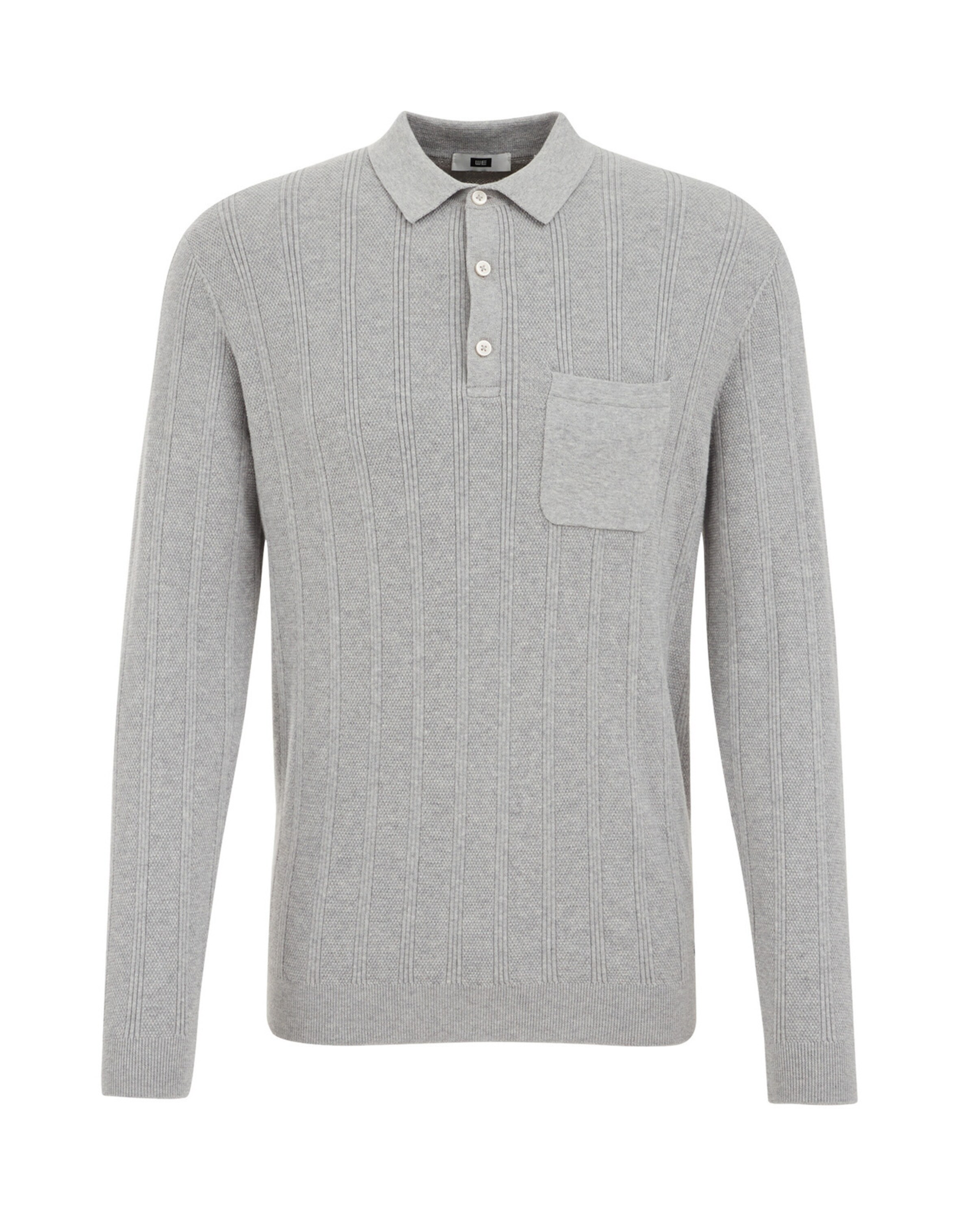 WE Fashion Свитер в Серый: спереди