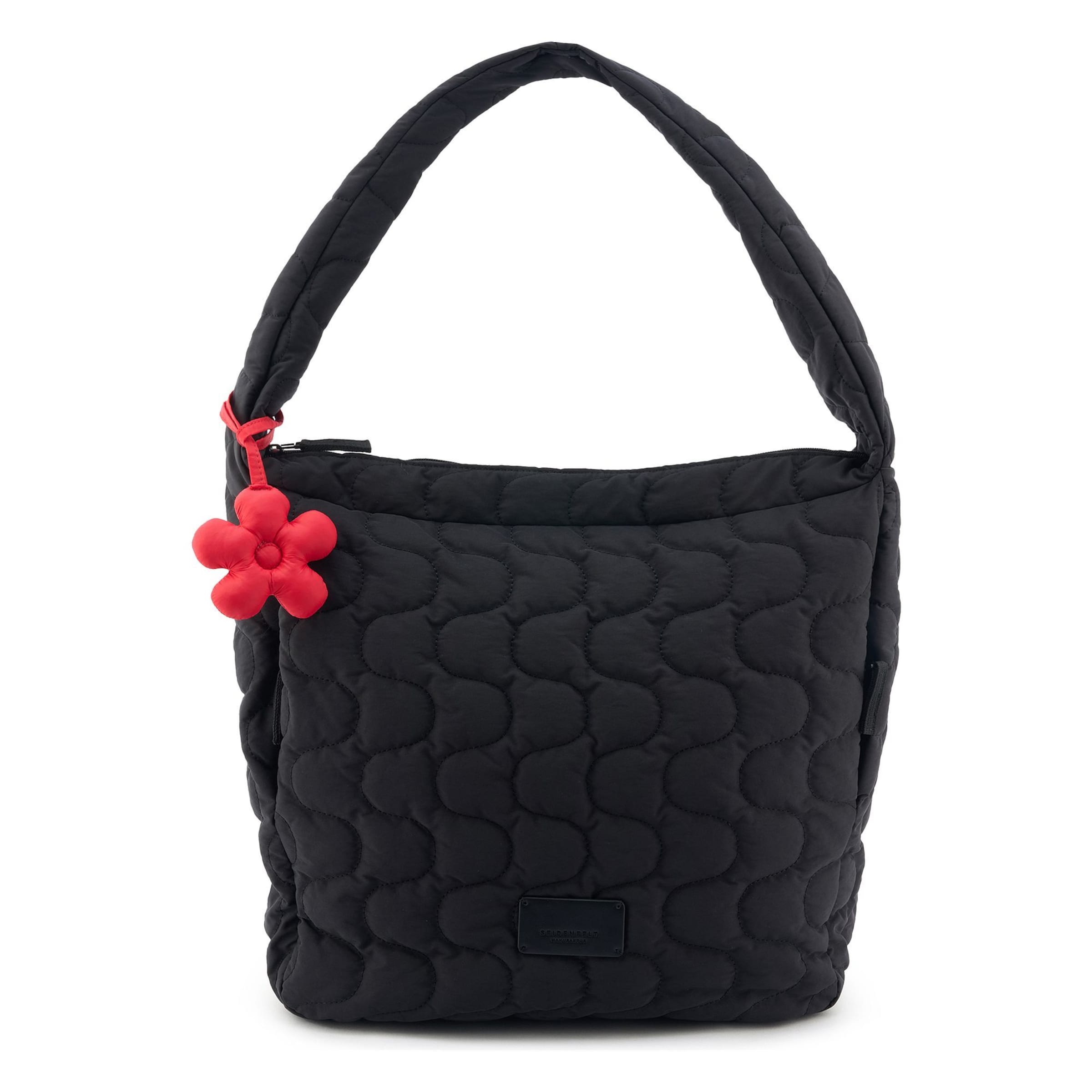 Borsa a spalla 'Vaala' di Seidenfelt in nero: frontale