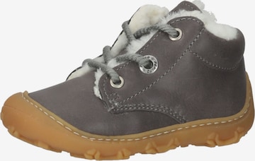 Pepino First-Step Shoes in Grey: front