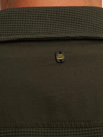 Maglietta 'Shirt jacket with waffle texture' di PME Legend in verde