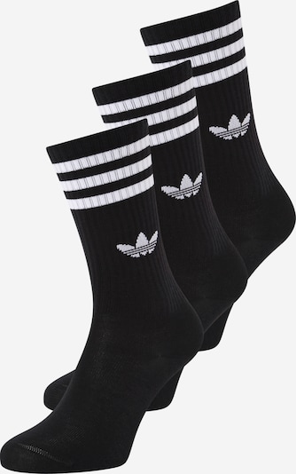 ADIDAS ORIGINALS Socken 'SOLID CREW' in schwarz / weiß, Produktansicht
