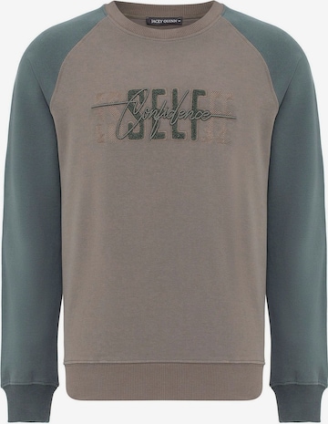 žalia Jacey Quinn Megztinis be užsegimo: priekis