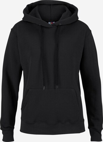 FRUIT OF THE LOOM Sweatshirt in Black: front