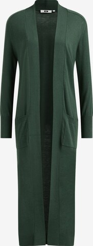 WE Fashion Knit Cardigan in Green: front