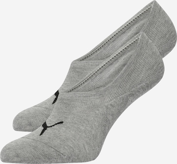 PUMA Дамски чорапи тип терлици в сиво: отпред