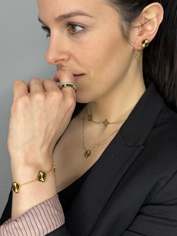 Pure Schmuck Ohrringe 'Clover Twilight' in Gold