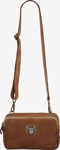 Samantha Look Crossbody Bag in Brown: front