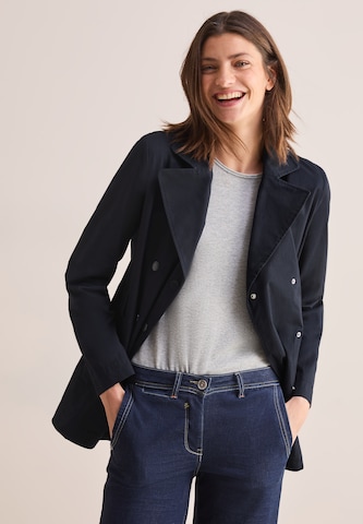 CECIL Between-Seasons Coat in Blue: front