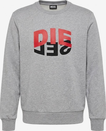DIESEL - Pullover 'S-GIRK-N80' em cinzento: frente