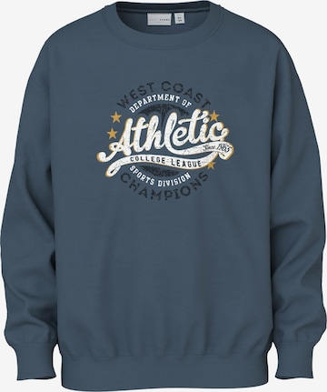 NAME IT Sweatshirt 'NKMVILDAR' in Blue: front