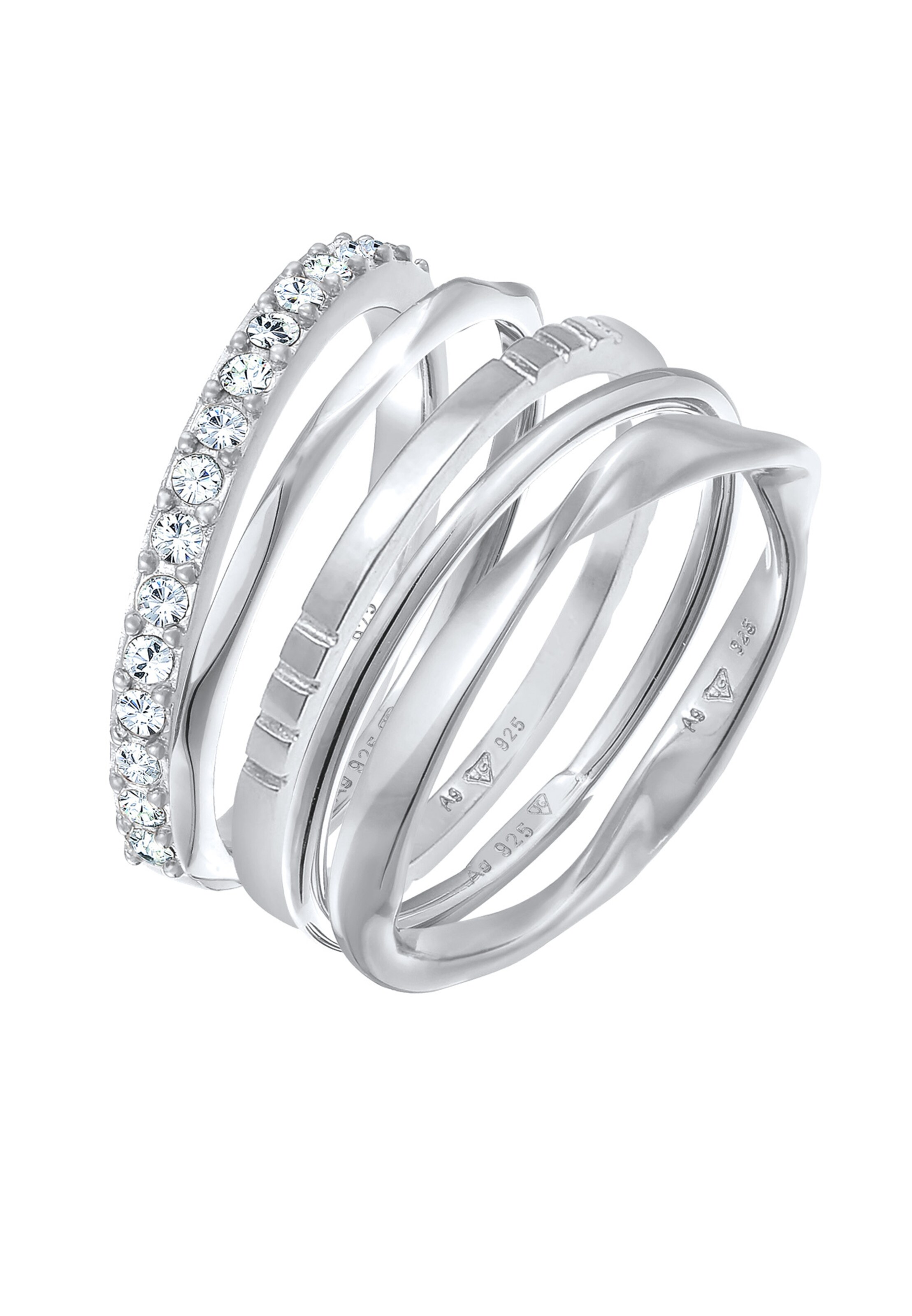 ELLI Ring in Silber: Vorderseite