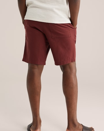 Loosefit Pantalon à pince WE Fashion en rouge
