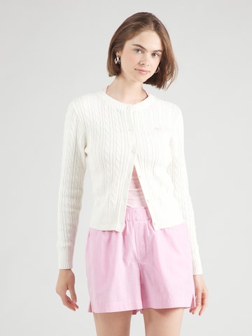 HOLLISTER - Cárdigan en blanco: frente