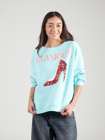miss goodlife Суичър 'Glamour' в синьо: отпред