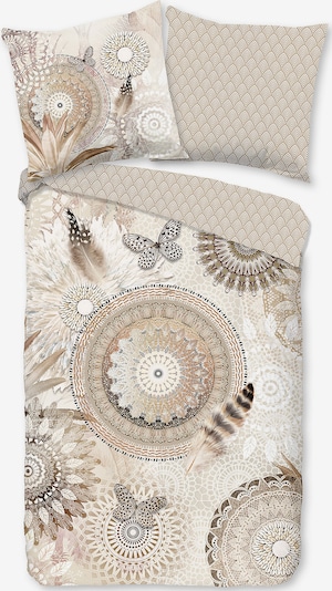 hip Bettbezug 'Kaskae' in beige / hellbeige / schwarz, Produktansicht