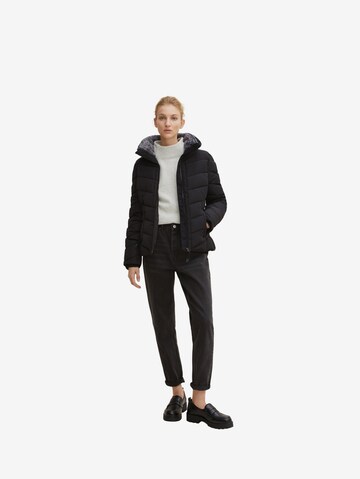 TOM TAILOR Winter Jacket in Black