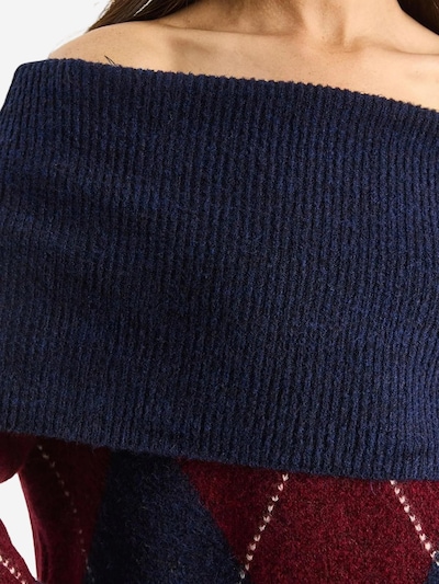 Bianco Lucci Pullover em XS-XL em navy / carmesim / branco, Vista do artigo