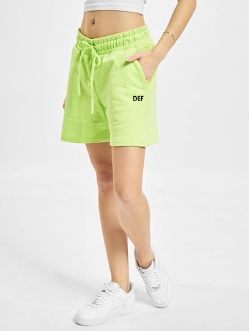 DEF Regular Pants 'Joy' in Green: front