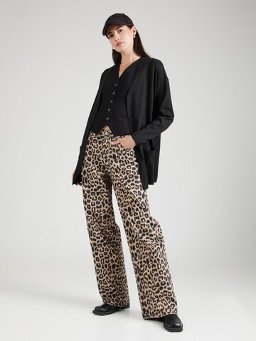 ABOUT YOU Knit Cardigan 'Teena' in Black