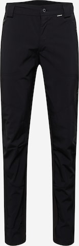 ICEPEAK - regular Pantalón deportivo 'Dorr' en negro: frente