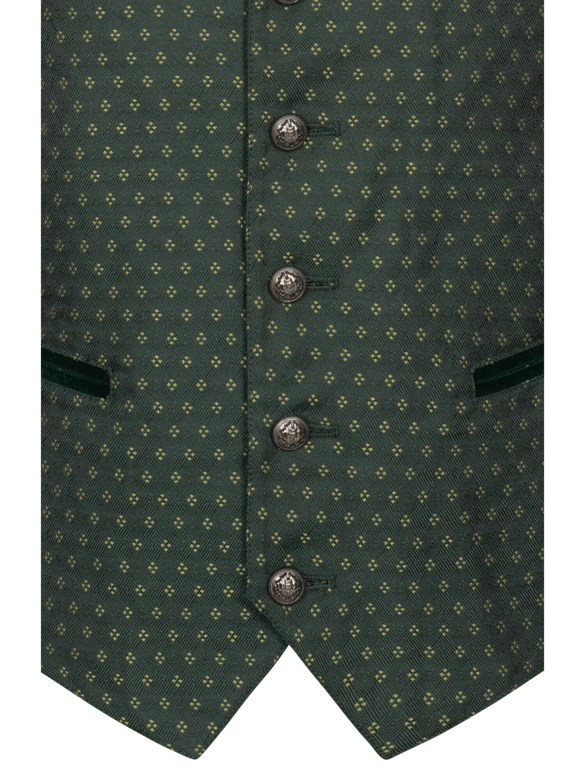 Trachtenhof Nübler Vest 'Trachtengilet Marone' in Green