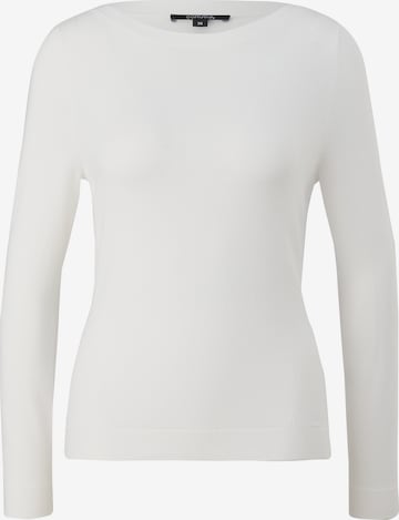 Pull-over COMMA en blanc : devant