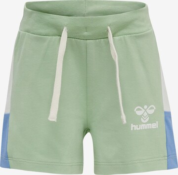 Hummel Regular Broek 'Elio' in Groen: voorkant