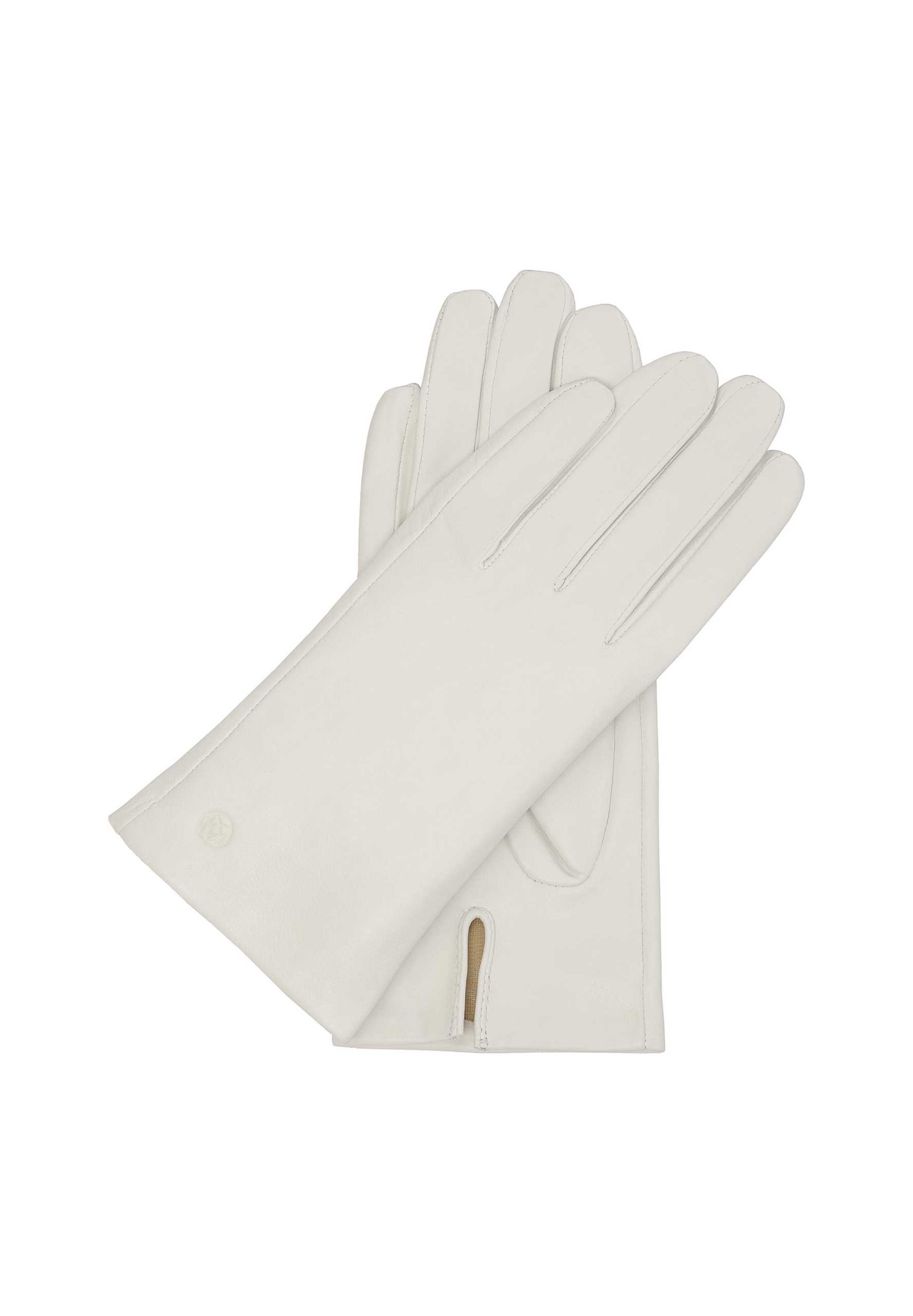 Kazar Full Finger Gloves in White: front