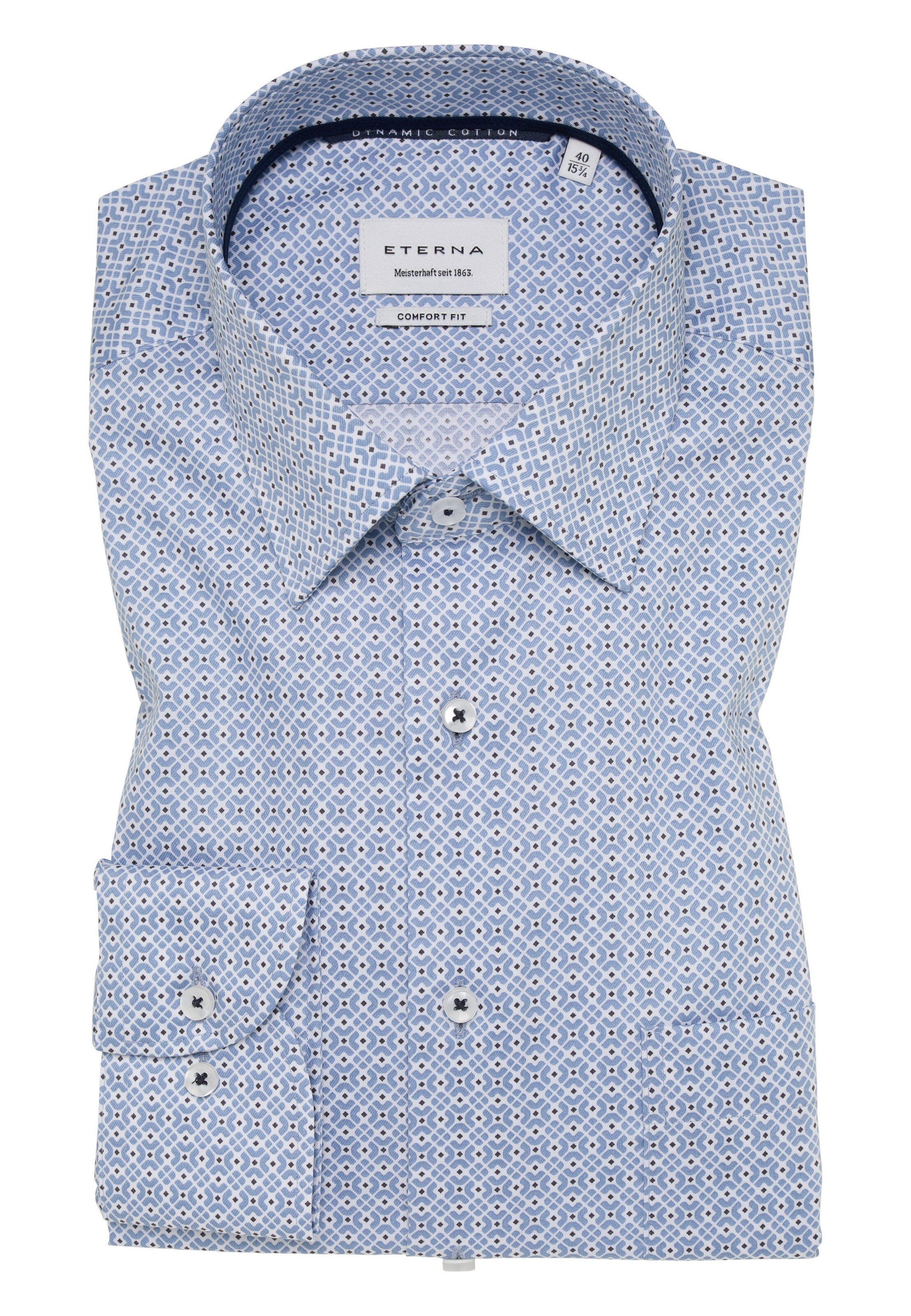 ETERNA Comfort fit Business shirt in Blue