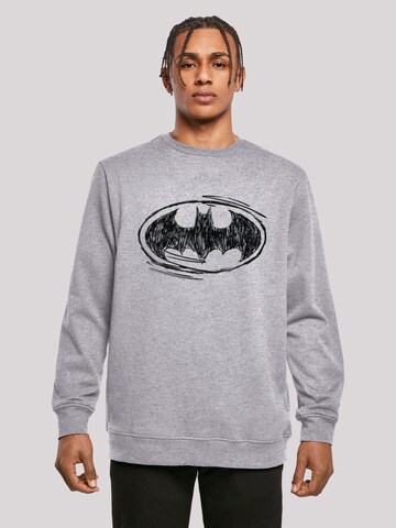 F4NT4STIC Sweatshirt 'Batman' in Grijs: voorkant