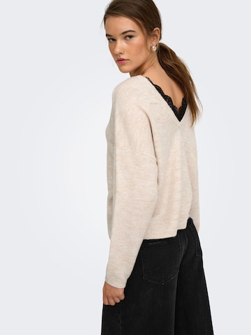 ONLY Sweater 'ONLMANIFESTA' in Beige