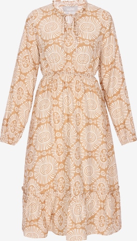 Robe Usha en beige : devant