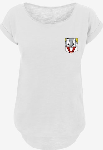 T-shirt 'Looney Tunes Bugs Bunny' F4NT4STIC en blanc : devant