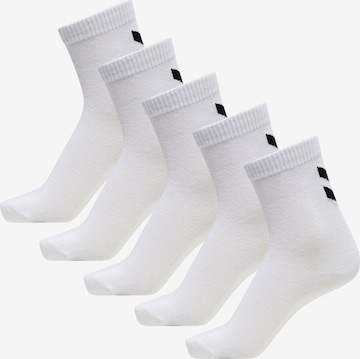 Hummel Socks 'Make My Day' in White: front