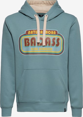 King Kerosin Pullover 'Natural Born Badass' in Grün: Vorderseite