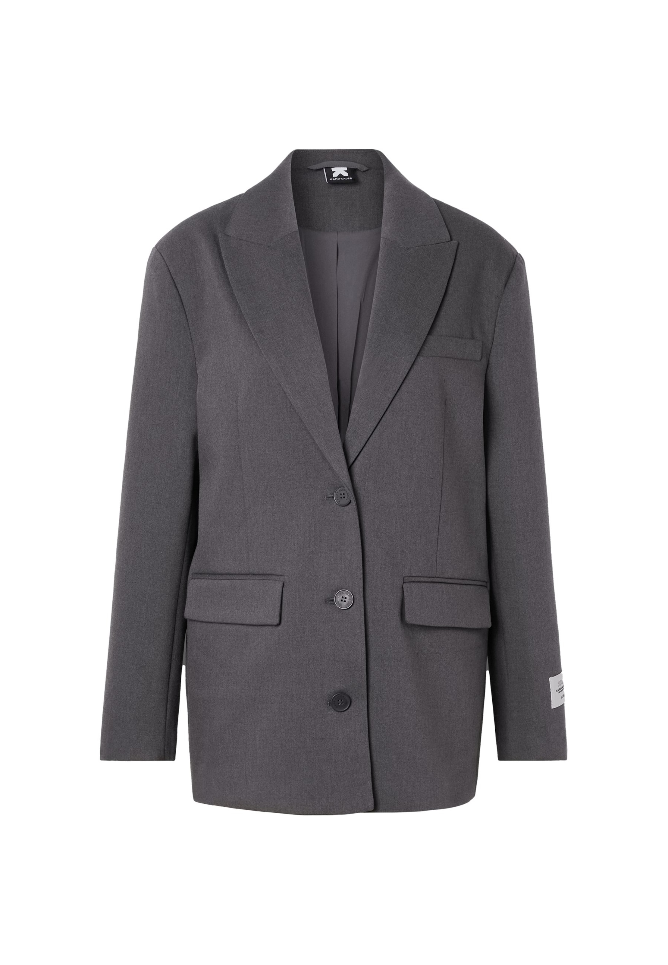 Karo Kauer - Blazer en gris: frente