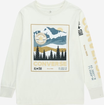 T-Shirt 'MOUNTAIN' CONVERSE en beige : devant