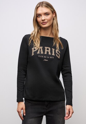 STREET ONE Shirt in Schwarz: Vorderseite