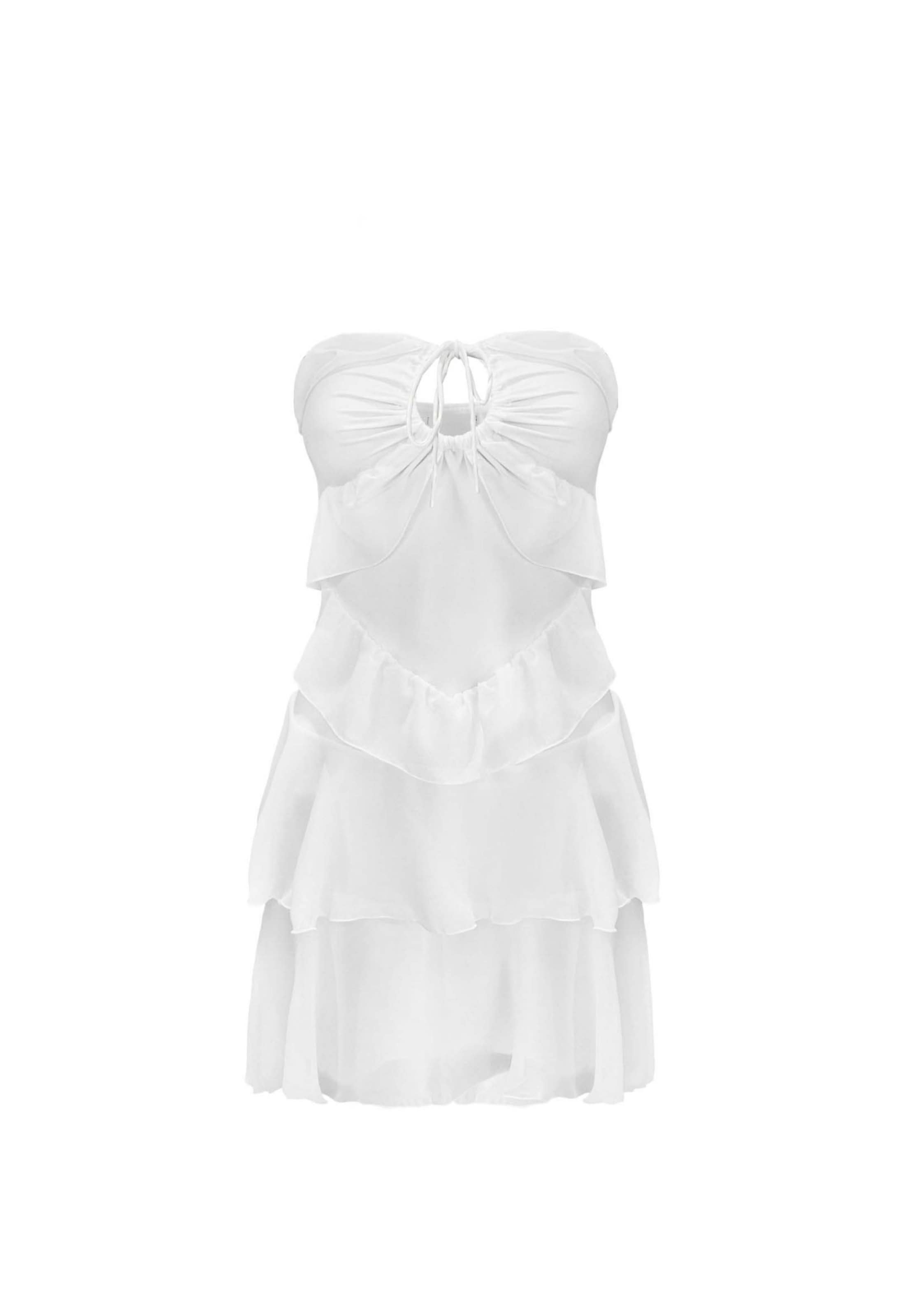 OW Collection Coctailkjole 'Ariana' i hvid, Produktvisning