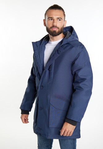 Parka di mezza stagione di ICEBOUND in blu: frontale