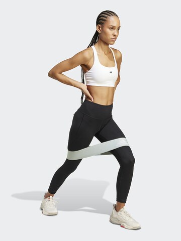 ADIDAS PERFORMANCE Bralette Sports bra 'PWIM' in White: front