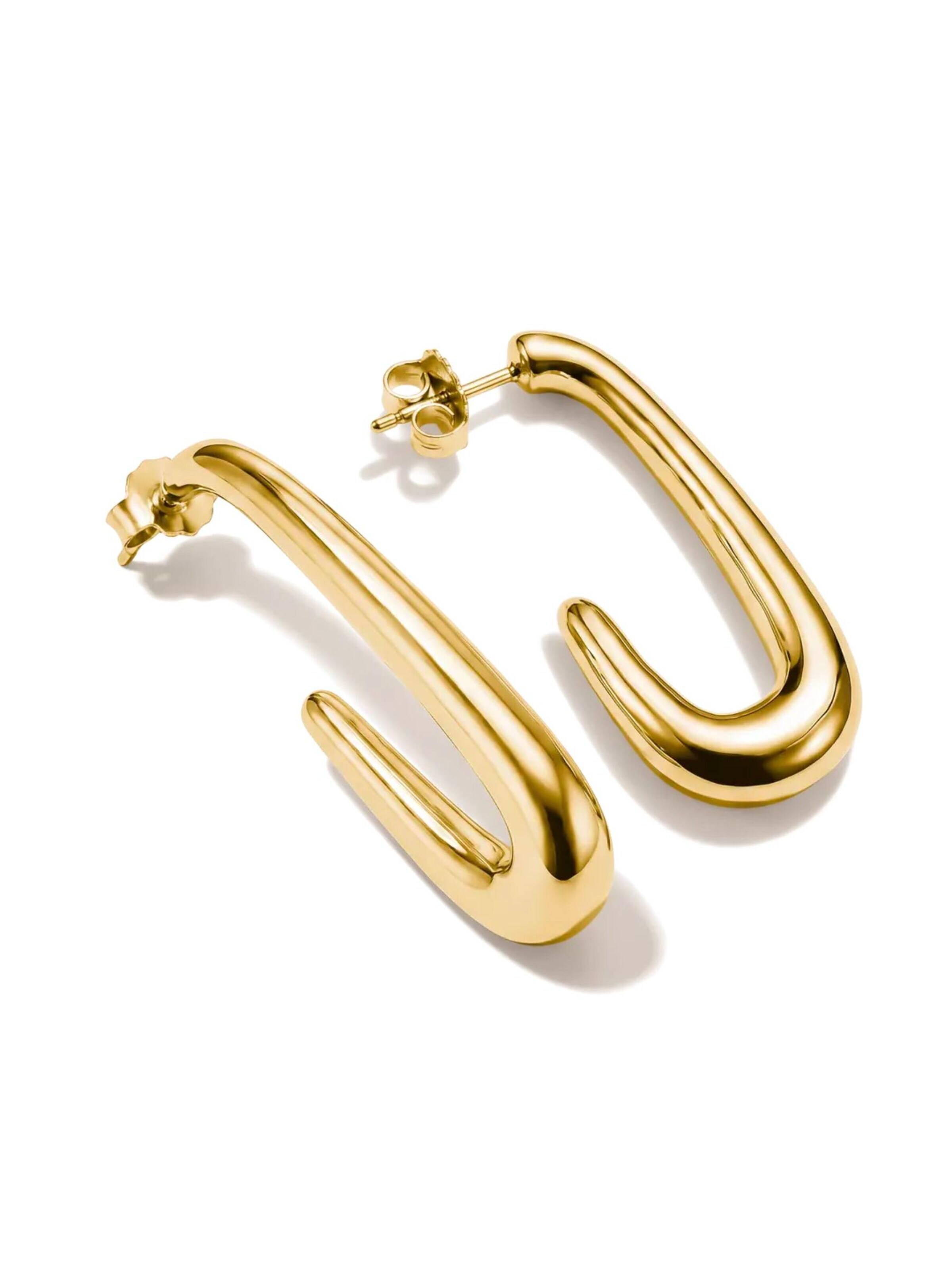 Boucles d'oreilles 'Vergoldete Längliche Ohrringe mit Offenem Design' Thomas Sabo en or