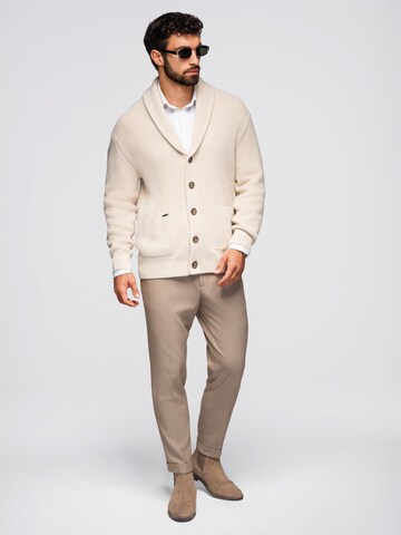 Ombre Knit Cardigan in Beige