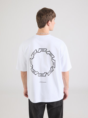 Pegador T-shirt 'Hawkins' i vit: framsida