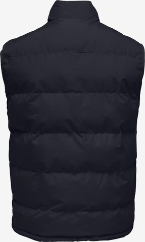 Gilet 'JAKE' di Only & Sons in blu